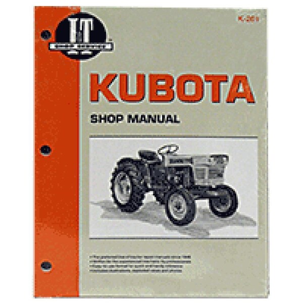 Aftermarket I&T Shop Manual Fits Kubota Tractors B5100 B6100 B7100 L175 L185 L210 L225 MAR60-0023 - main